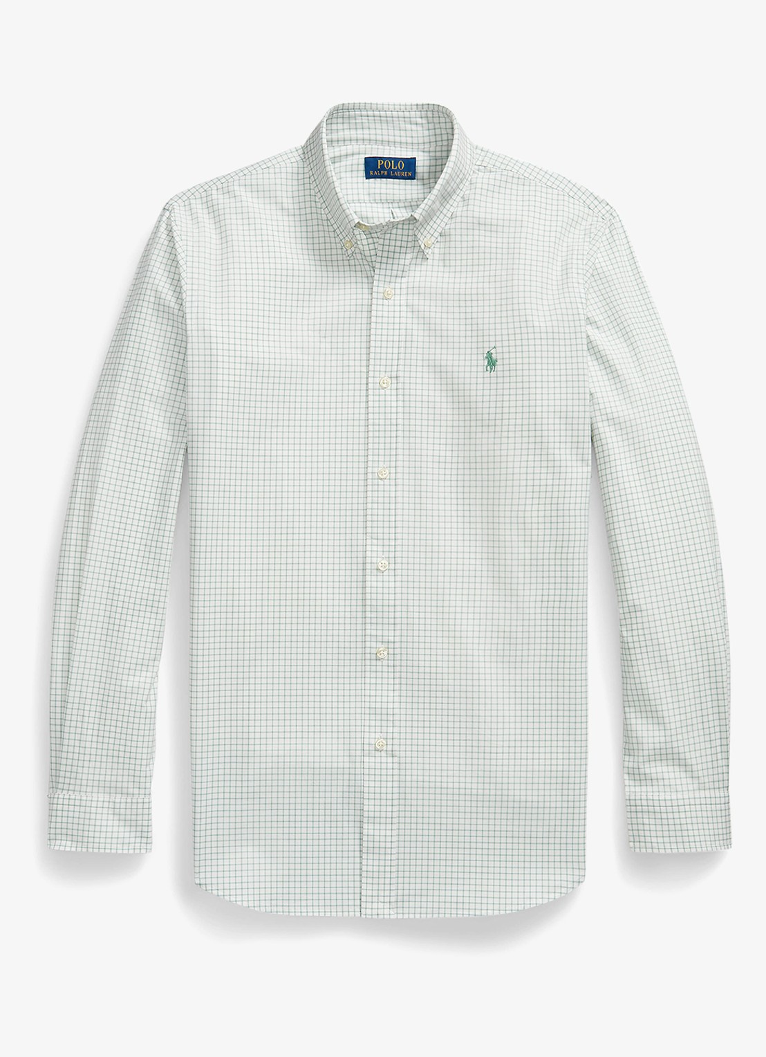 Ralph Lauren Custom slim fit polo van piqué katoen - voorkant 3 sunset green/c3125