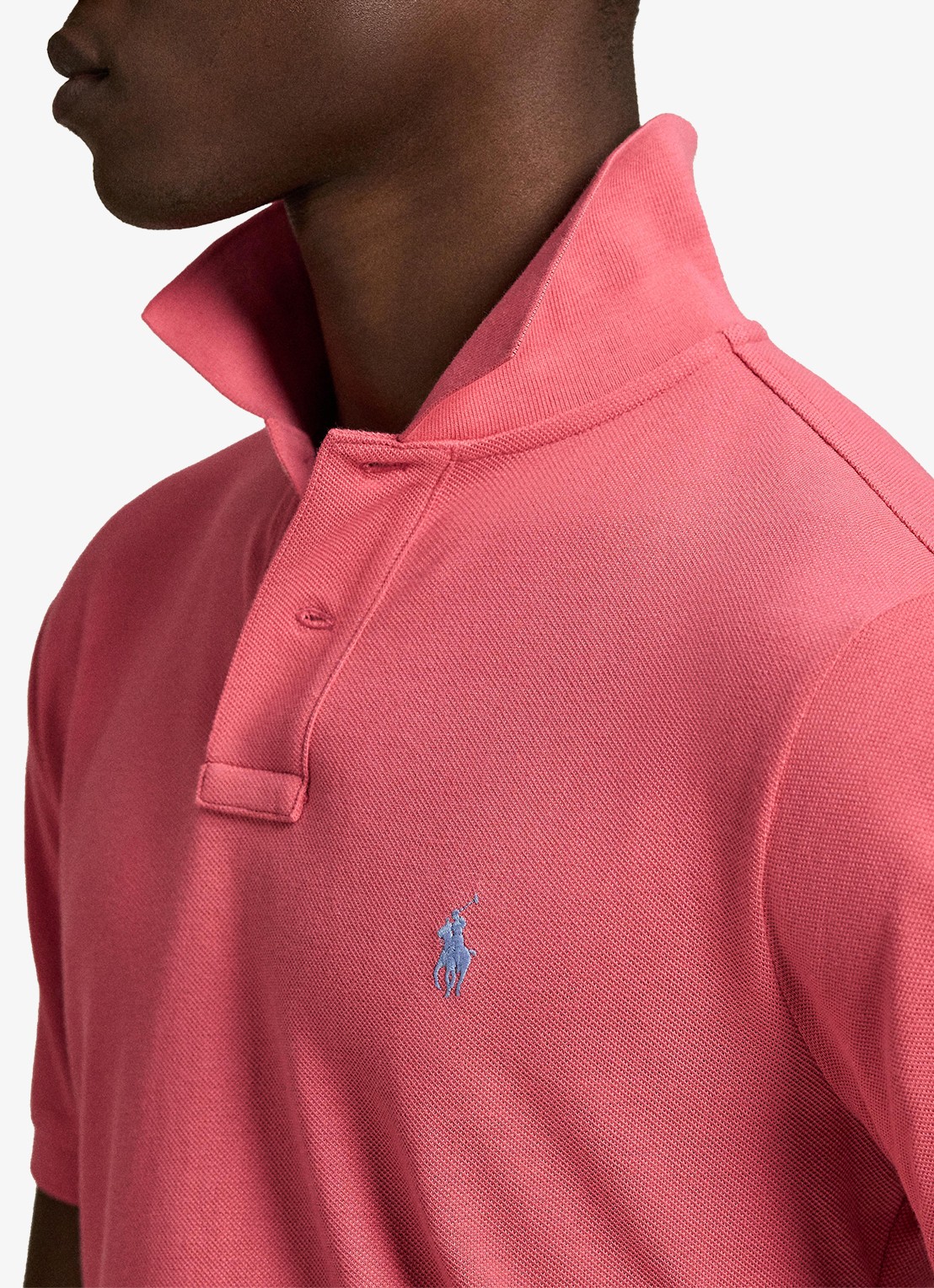 Ralph Lauren Custom slim fit polo van piqué katoen - detail red sky - rood