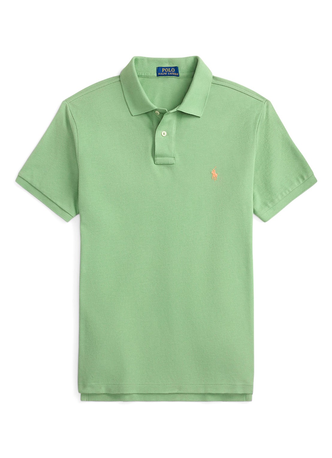 Ralph Lauren Custom slim fit polo van piqué katoen - voorkant 2 outback green/c2451-47x0
