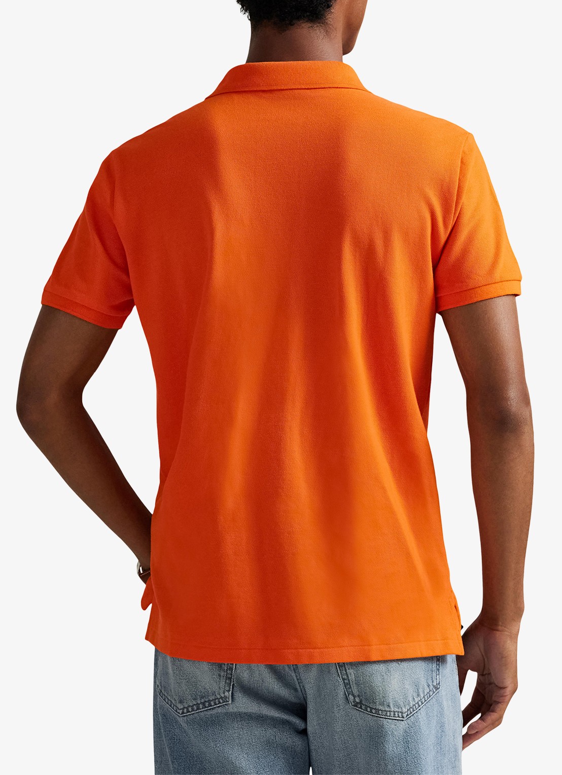 Ralph Lauren Custom slim fit polo van piqué katoen - achterkant sailing orange