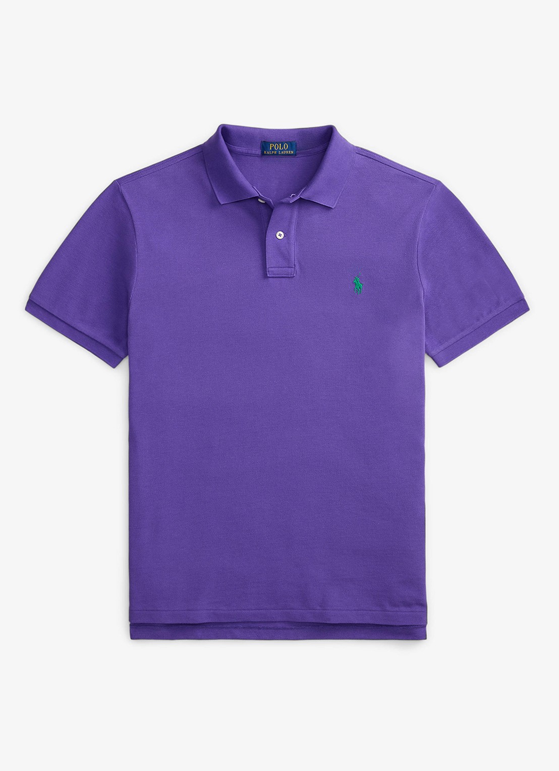 Ralph Lauren Custom slim fit polo van piqué katoen - voorkant cabana purple/c5223-zywt
