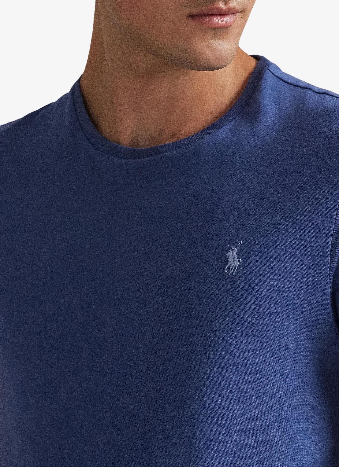 Ralph Lauren Custom slim fit T-shirt met logoborduring - detail 3 old royal/c7215-47ww