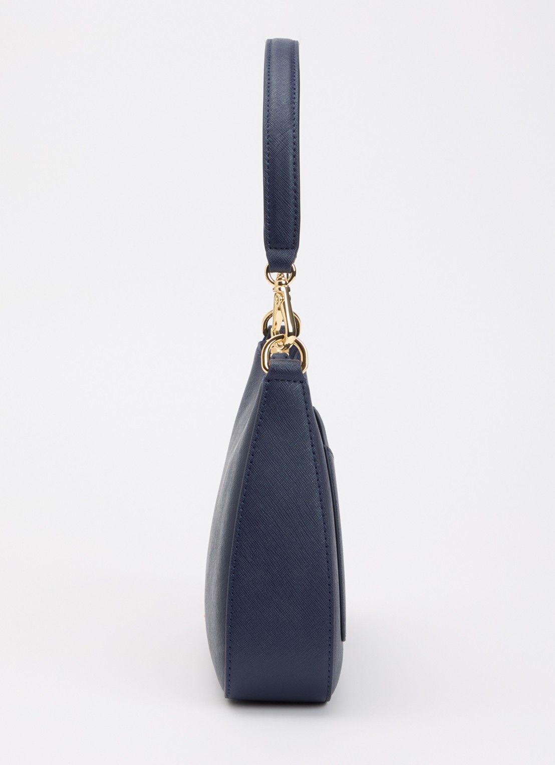 Ralph Lauren Danni schoudertas van leer met afneembare schouderriem - detail 2 donkerblauw