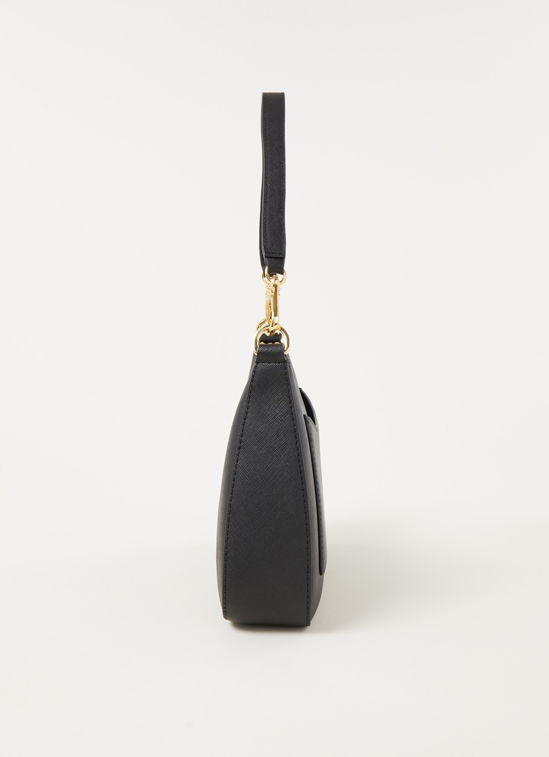 Ralph Lauren Danni schoudertas van leer - detail 2 zwart