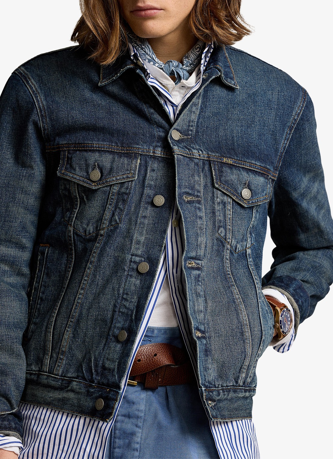 Ralph Lauren Denim jack met faded look - detail 5 trenton