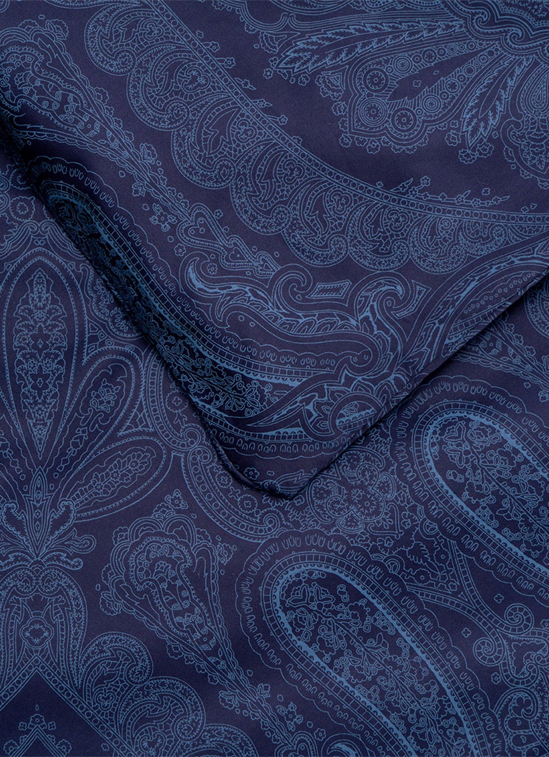 Ralph Lauren Doncaster dekbedovertrek van katoensatijn 120TC - exclusief kussenslopen - voorkant 3 donkerblauw