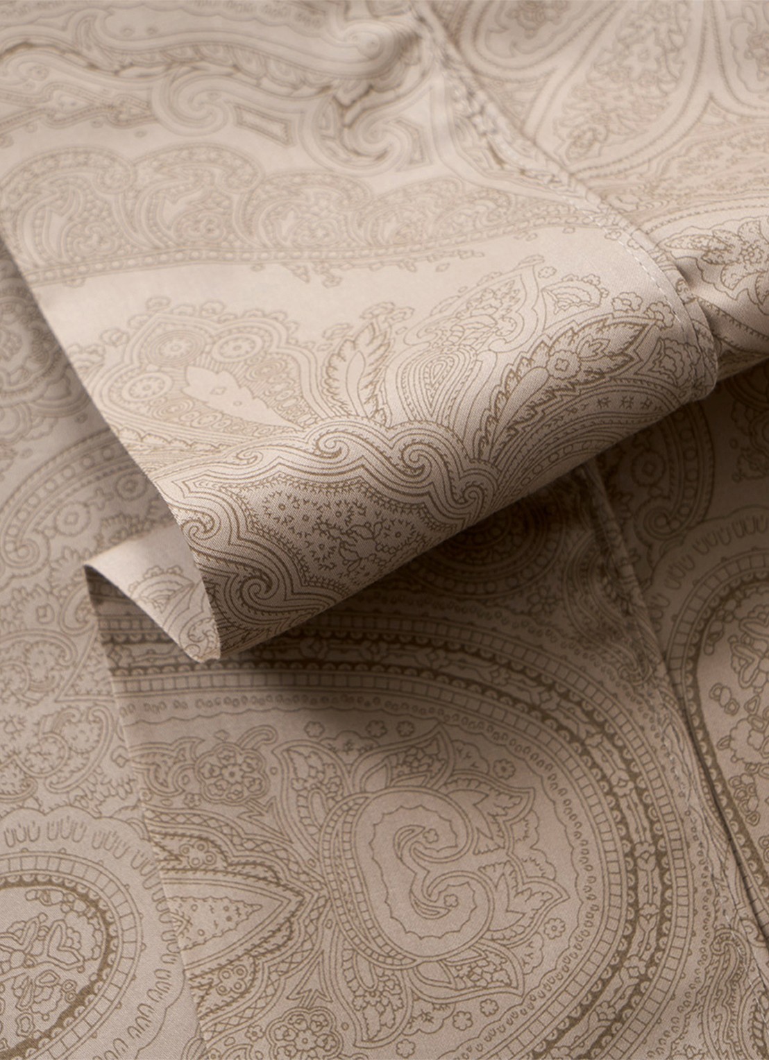 Ralph Lauren Doncaster laken van katoensatijn 120TC - voorkant 2 camel