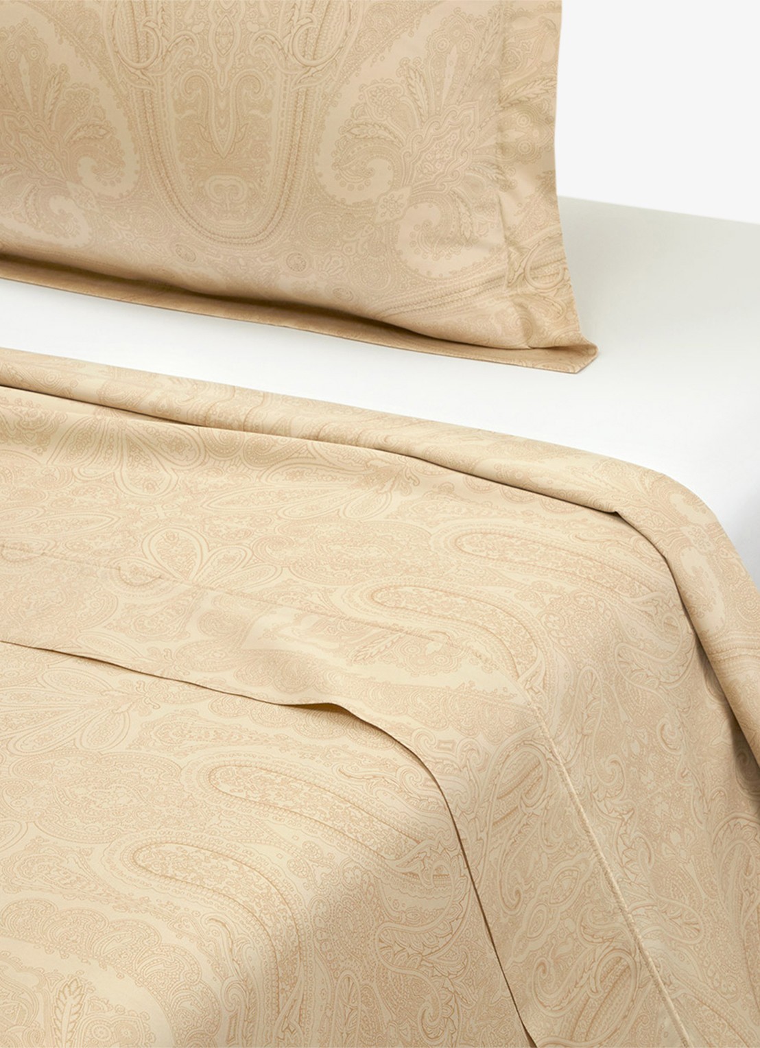 Ralph Lauren Doncaster laken van katoensatijn 120TC - voorkant 3 beige
