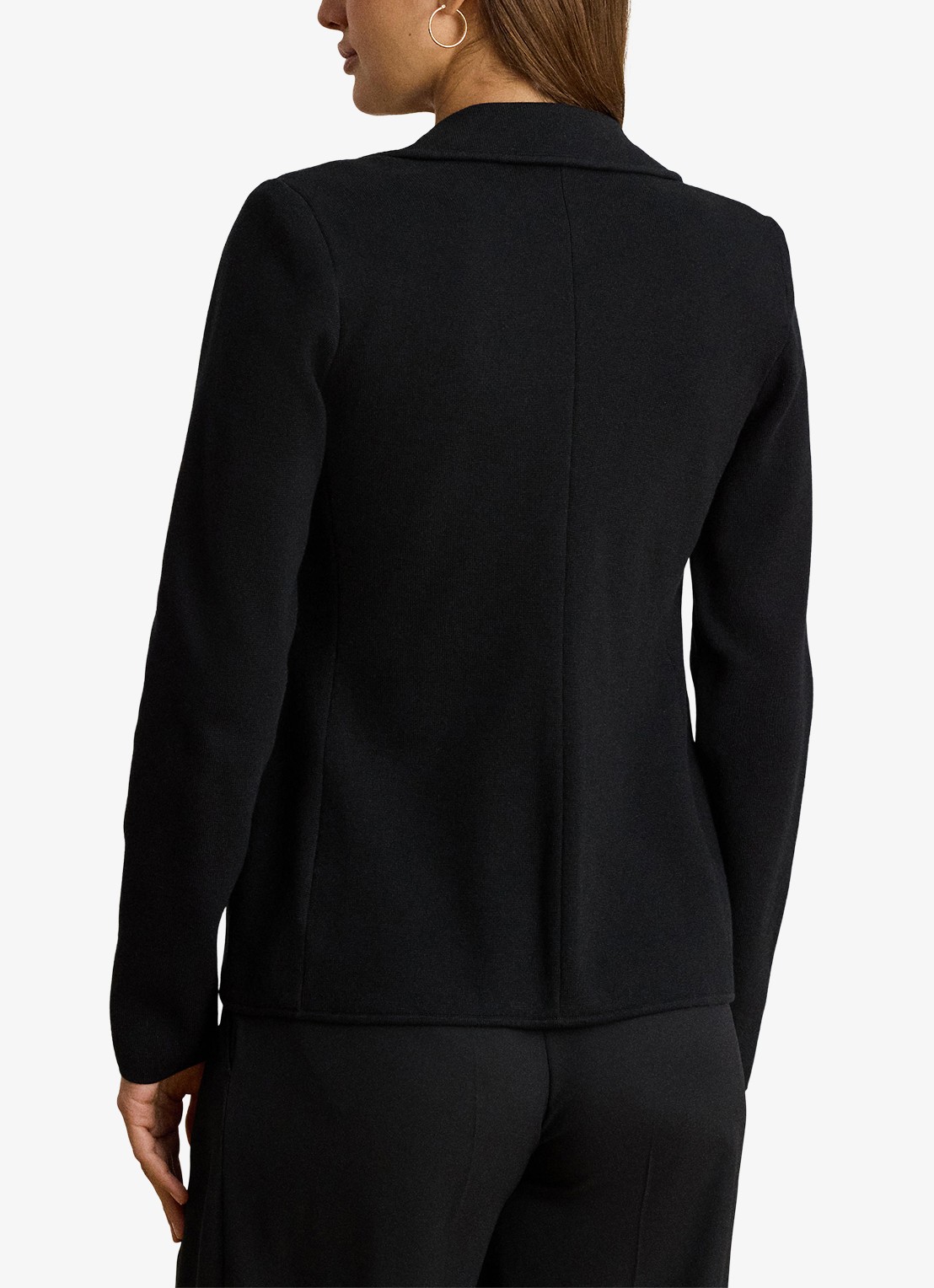 Ralph Lauren Double-breasted blazer met logoborduring - achterkant zwart