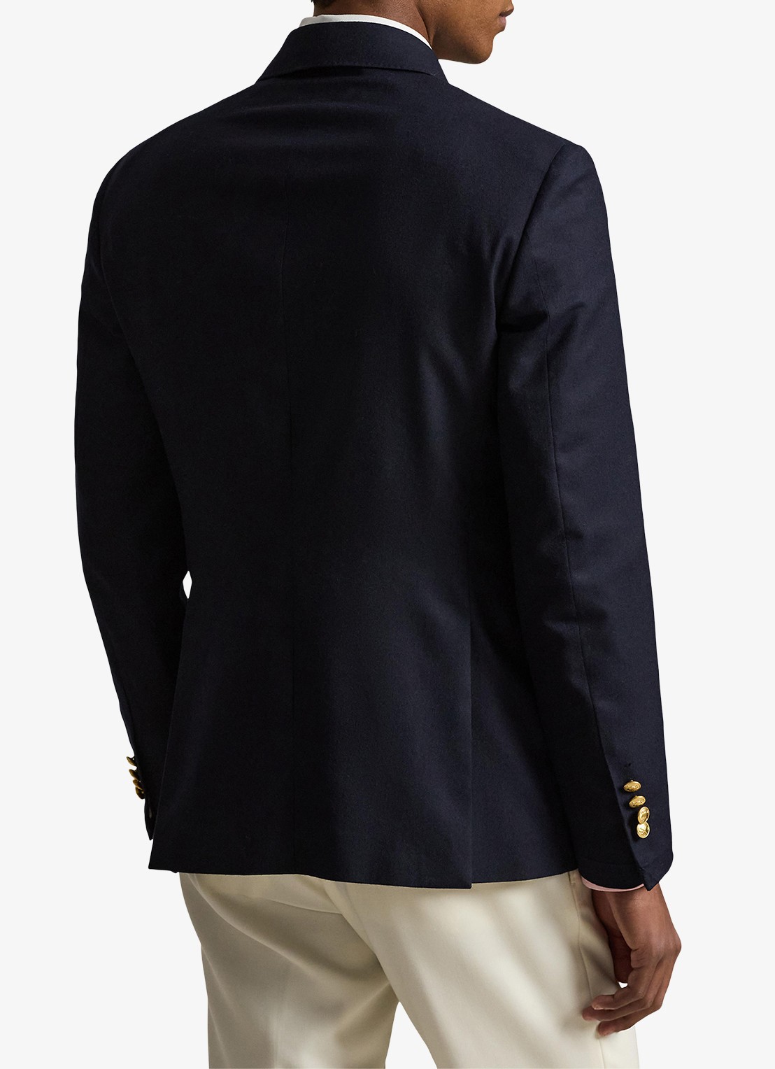 Ralph Lauren Double-breasted slim fit colbert met klepzakken - achterkant navy-1241