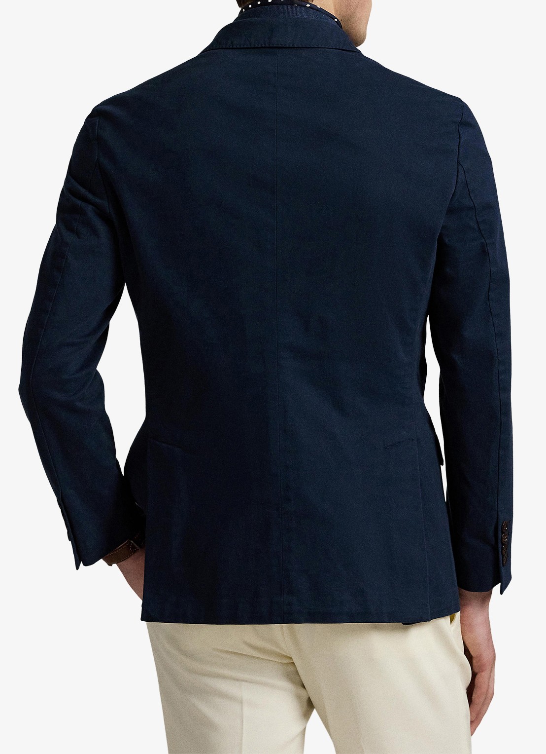 Ralph Lauren Double-breasted slim fit colbert met klepzakken - achterkant 6 bright navy / donkerblauw