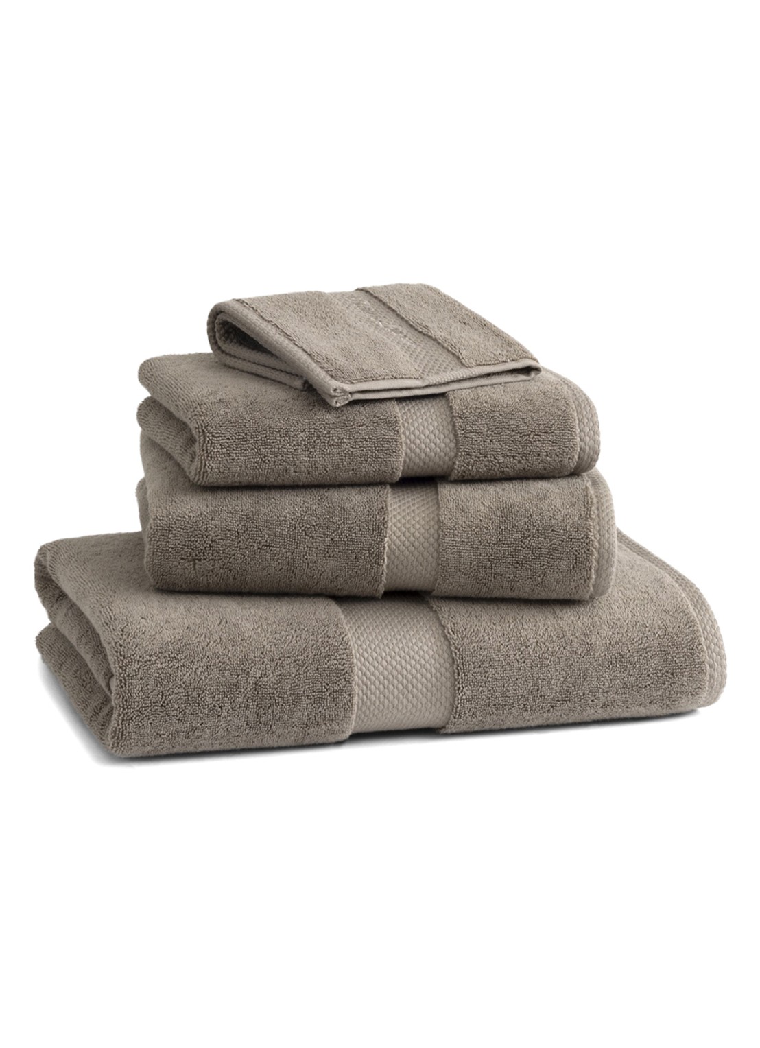 Ralph Lauren Dulaney badhanddoek - 50 x 100 cm - detail 3 grijs