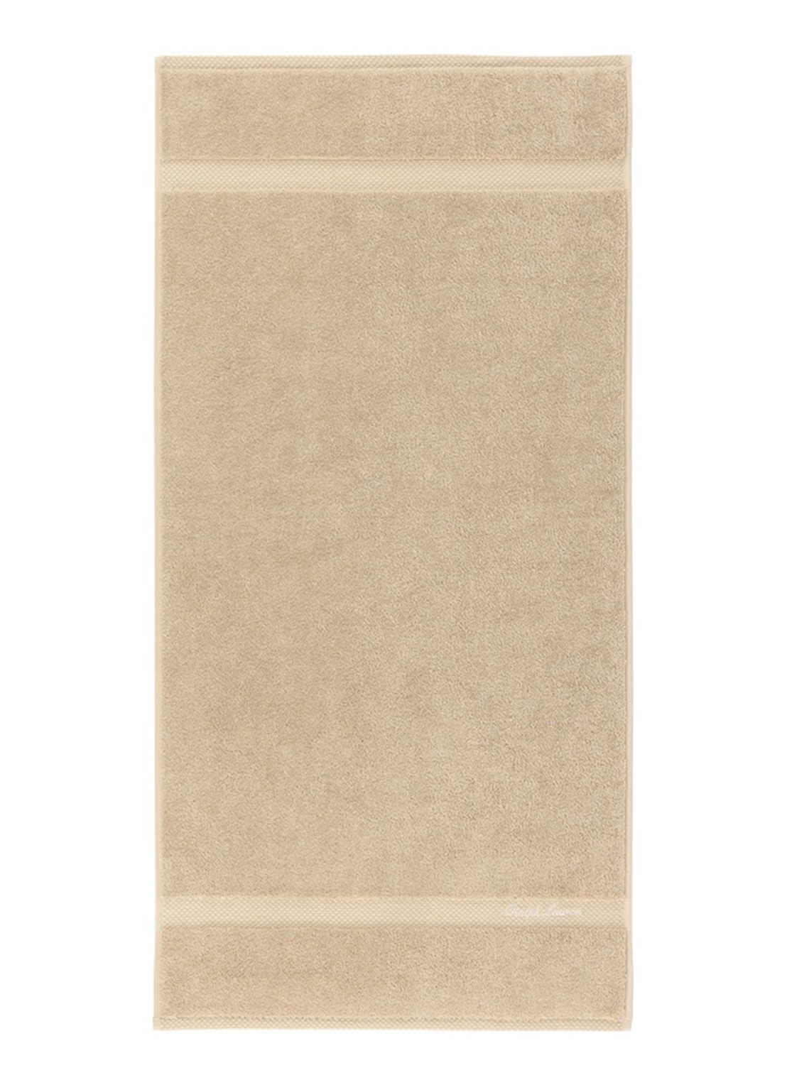 Ralph Lauren Dulaney badhanddoek - 50 x 100 cm - voorkant 2 beige