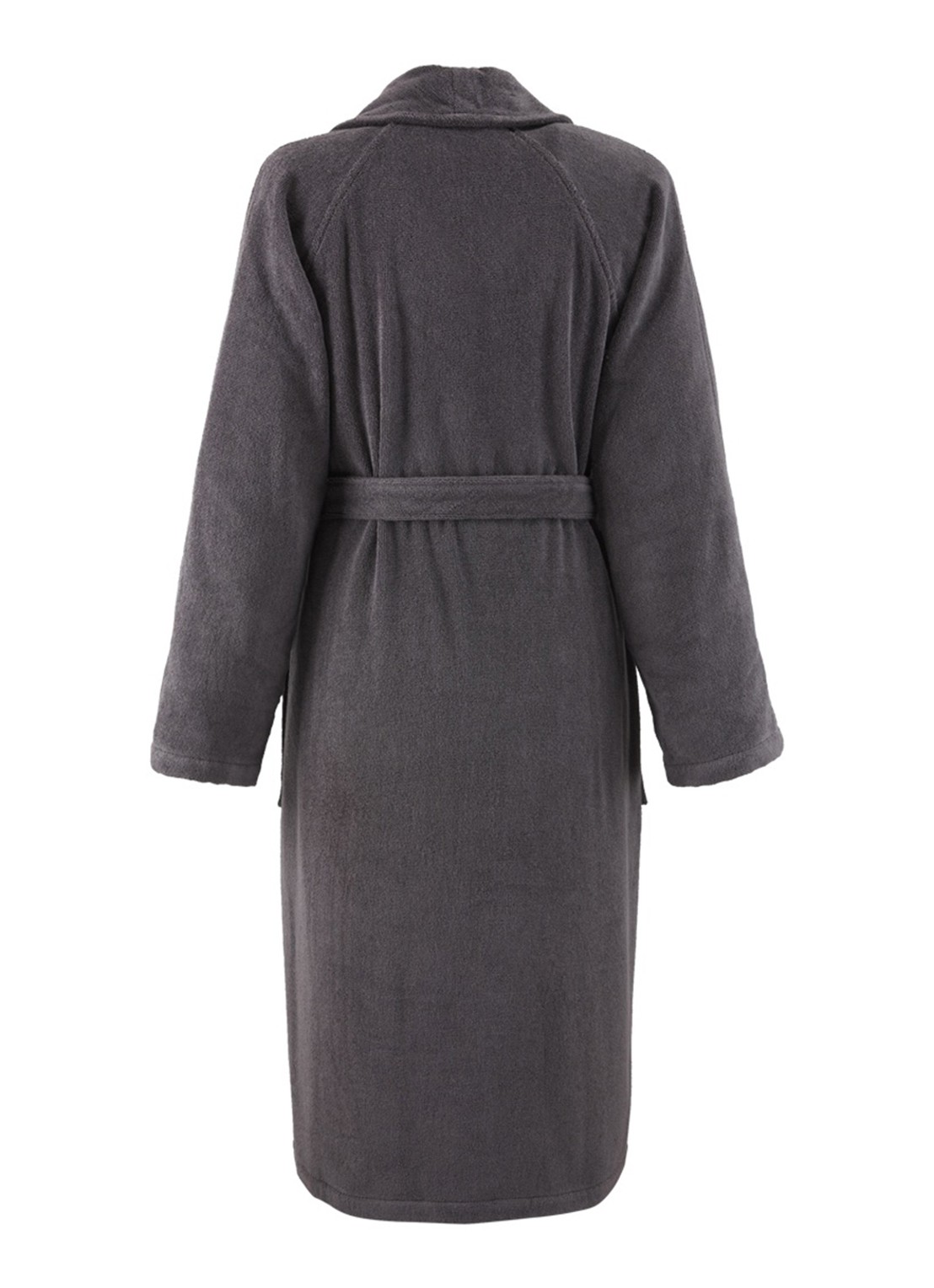 Ralph Lauren Dulaney badjas met opgestikte zakken - unisex - achterkant 6 grijs