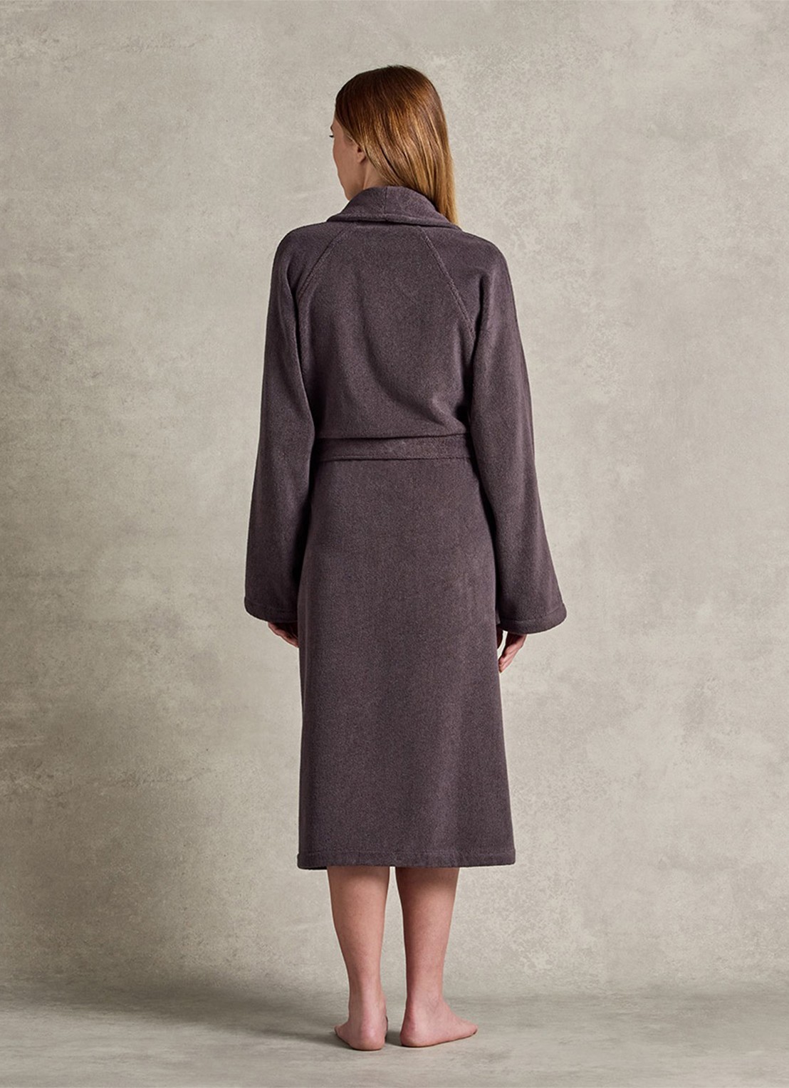 Ralph Lauren Dulaney badjas met opgestikte zakken - unisex - detail 2 grijs