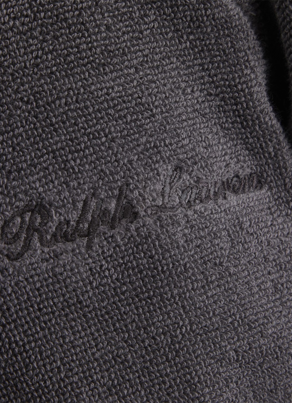 Ralph Lauren Dulaney badjas met opgestikte zakken - unisex - detail 5 grijs