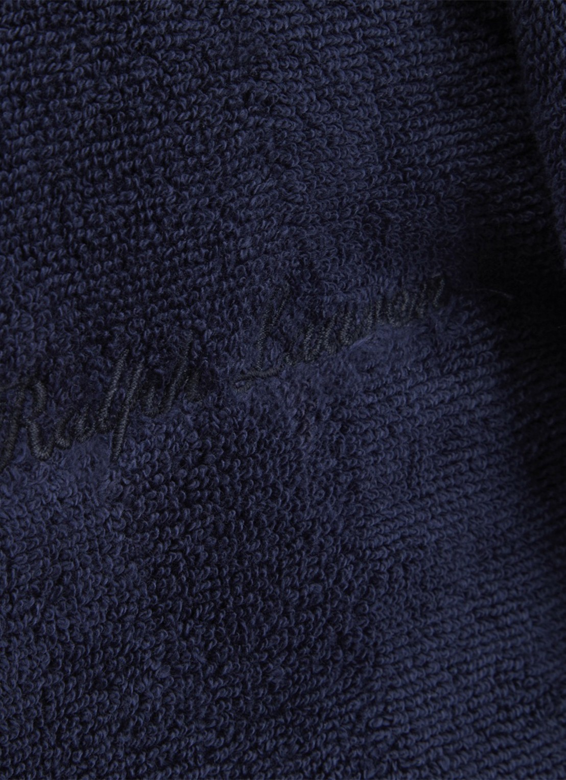 Ralph Lauren Dulaney badjas met opgestikte zakken - unisex - detail 5 donkerblauw
