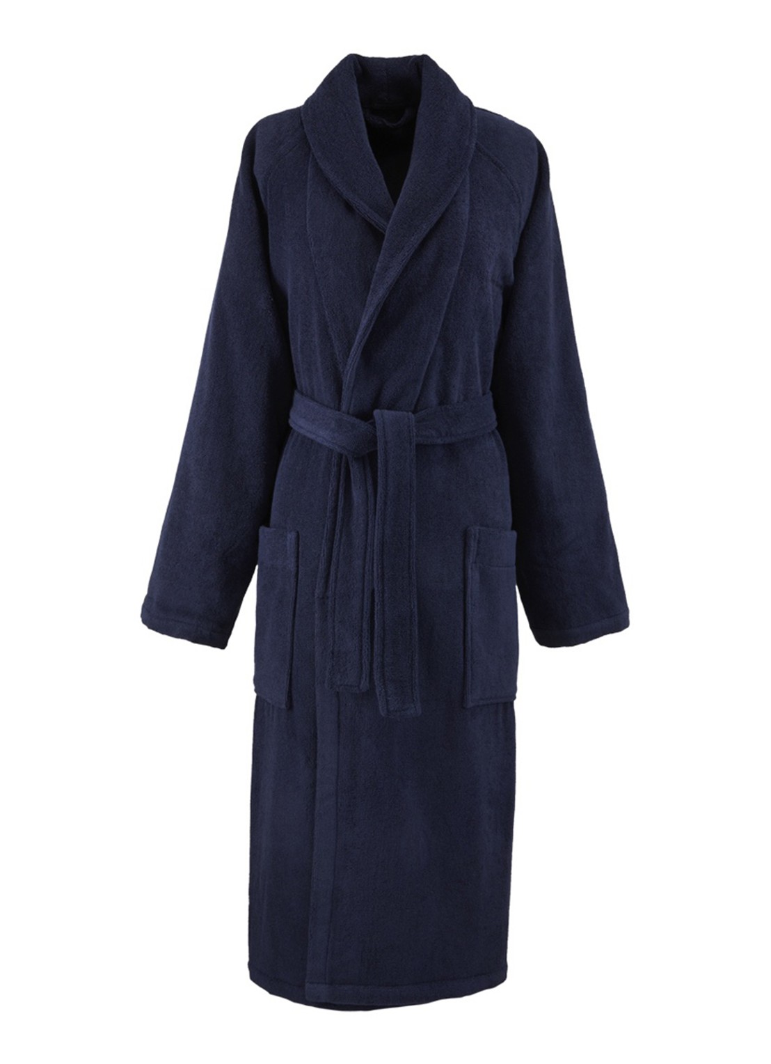 Ralph Lauren Dulaney badjas met opgestikte zakken - unisex - voorkant donkerblauw