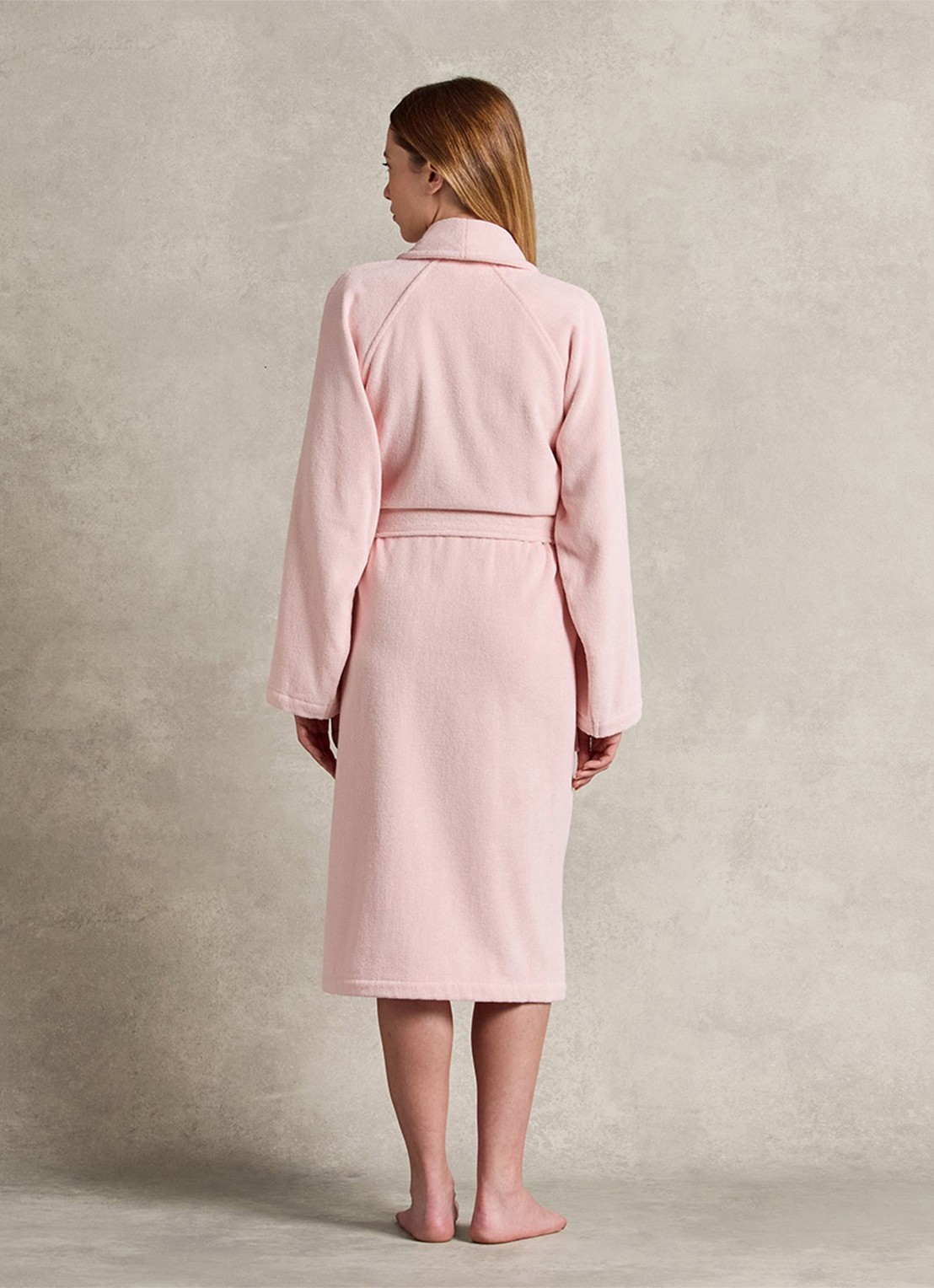 Ralph Lauren Dulaney badjas met opgestikte zakken - unisex - detail 8 lichtroze