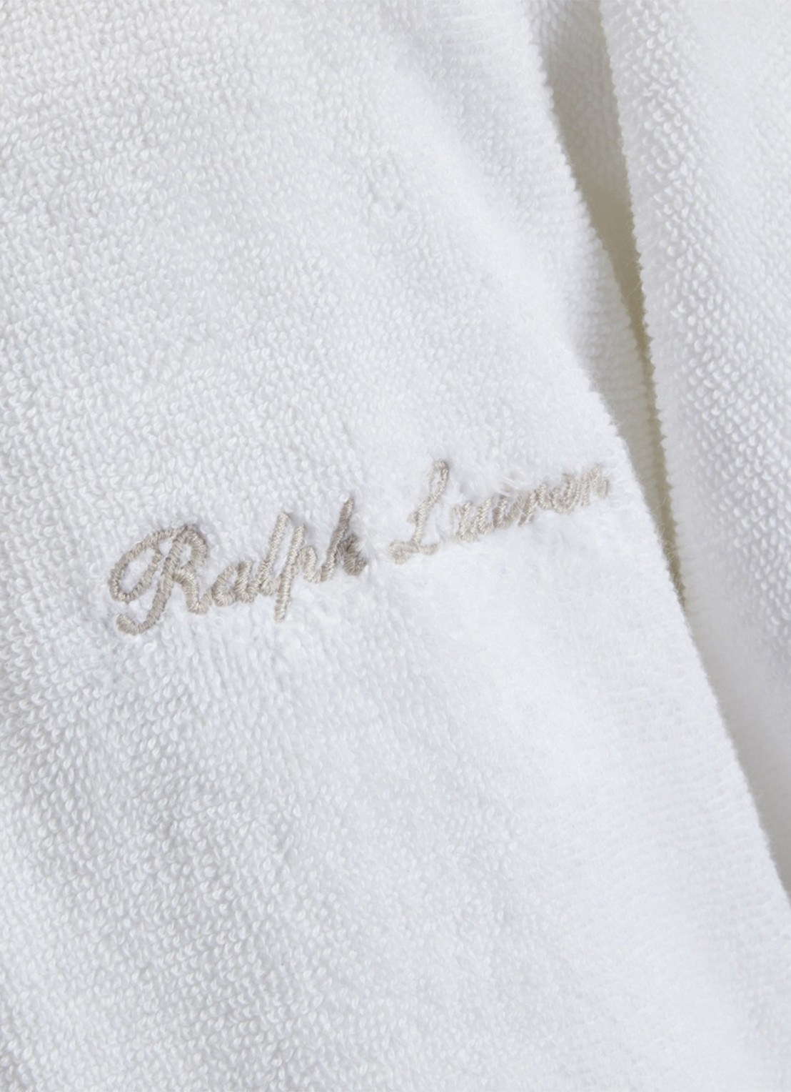 Ralph Lauren Dulaney badjas met opgestikte zakken - unisex - detail 3 wit