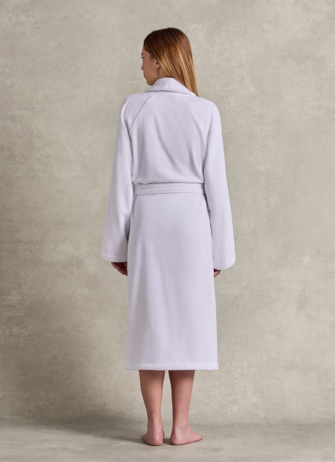 Ralph Lauren Dulaney badjas met opgestikte zakken - unisex - detail 5 wit