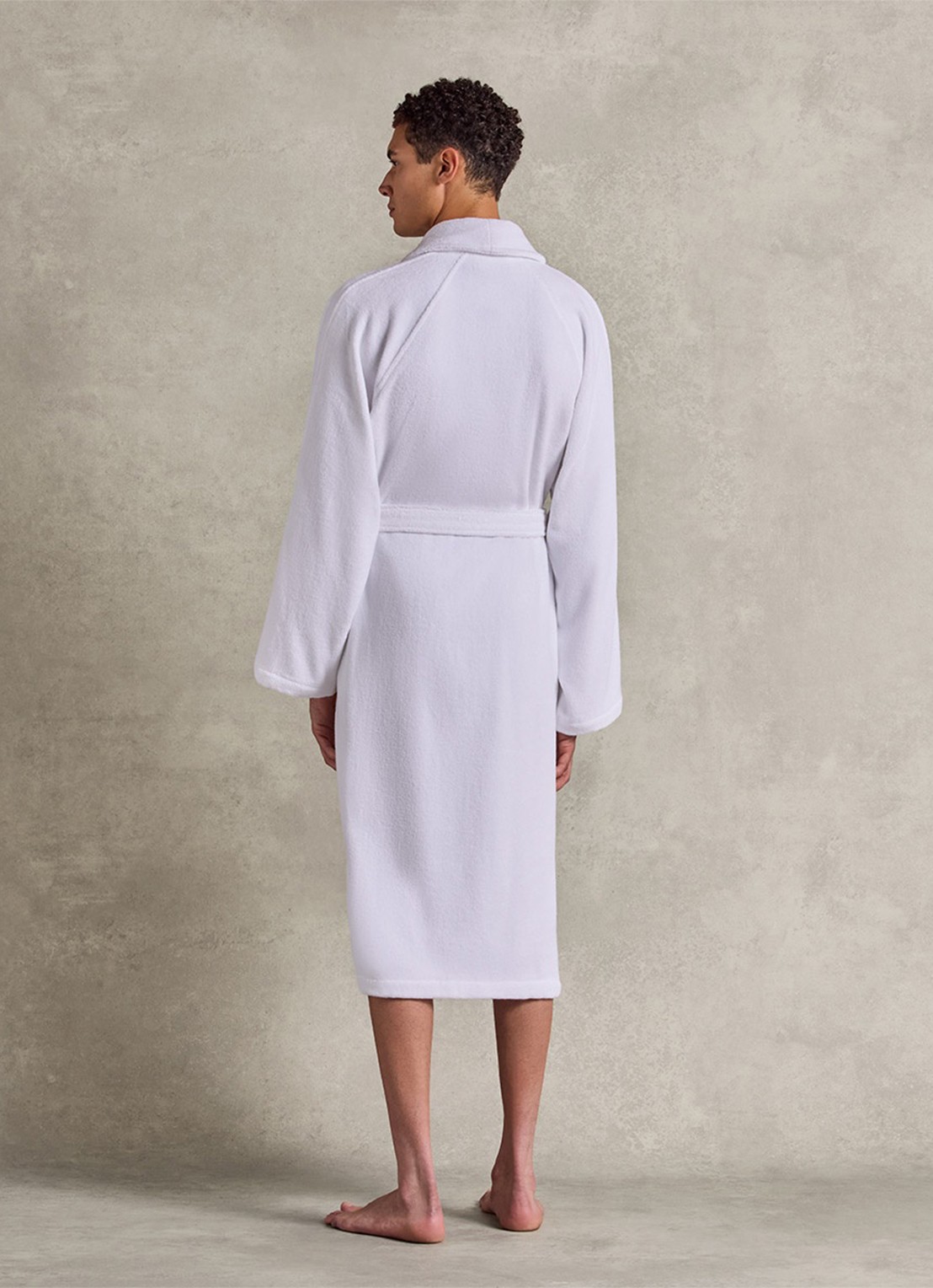 Ralph Lauren Dulaney badjas met opgestikte zakken - unisex - detail 6 wit