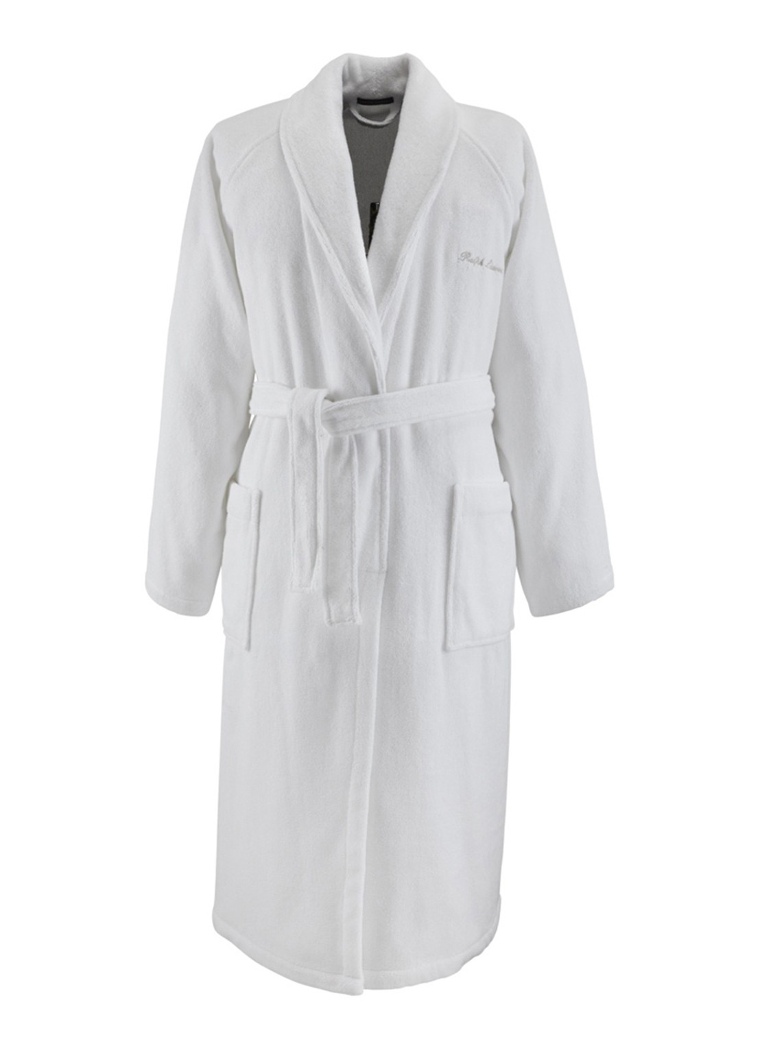 Ralph Lauren Dulaney badjas met opgestikte zakken - unisex - voorkant 7 wit