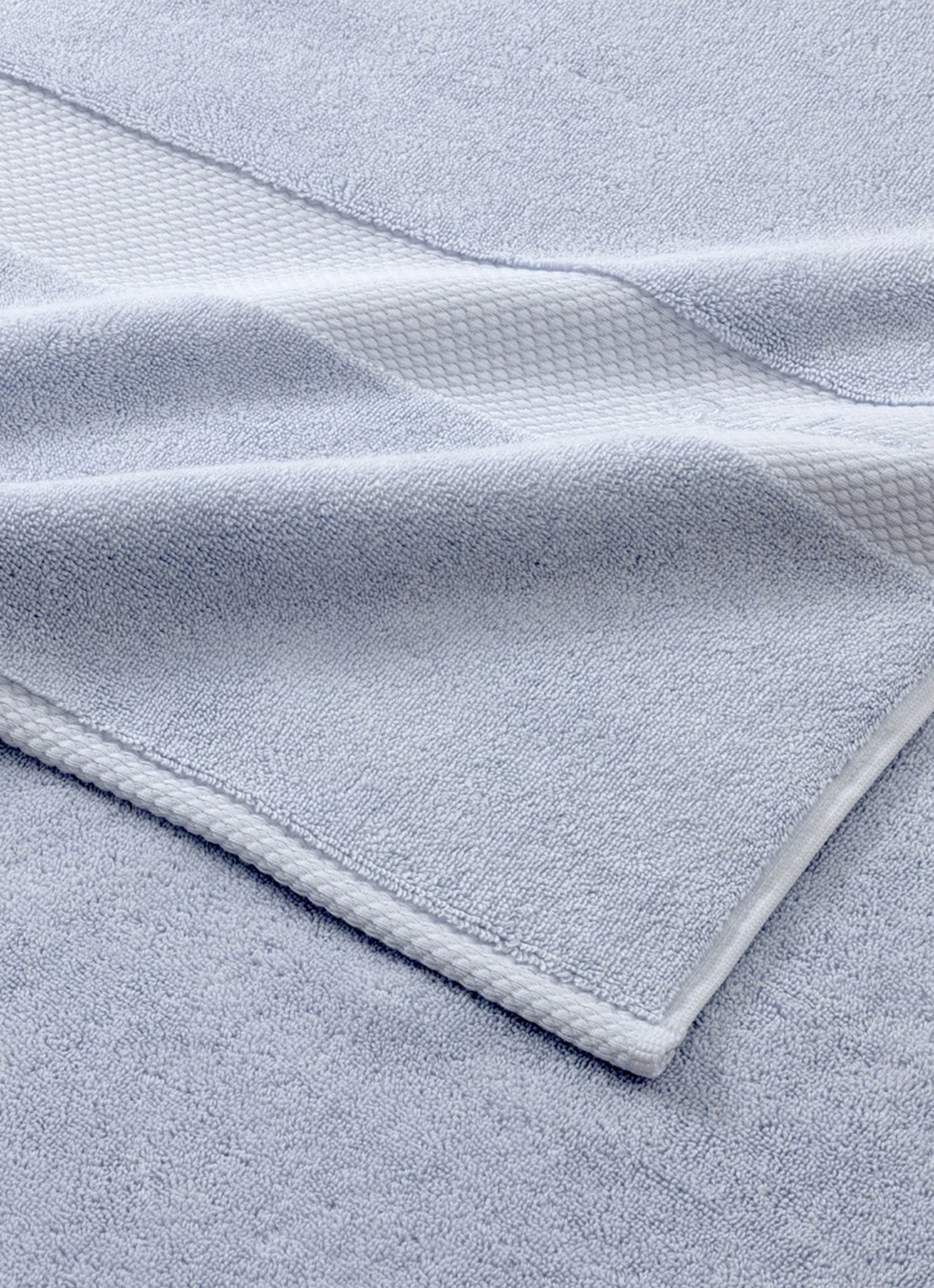 Ralph Lauren Dulaney badlaken - 100 x 183 cm - achterkant lichtblauw