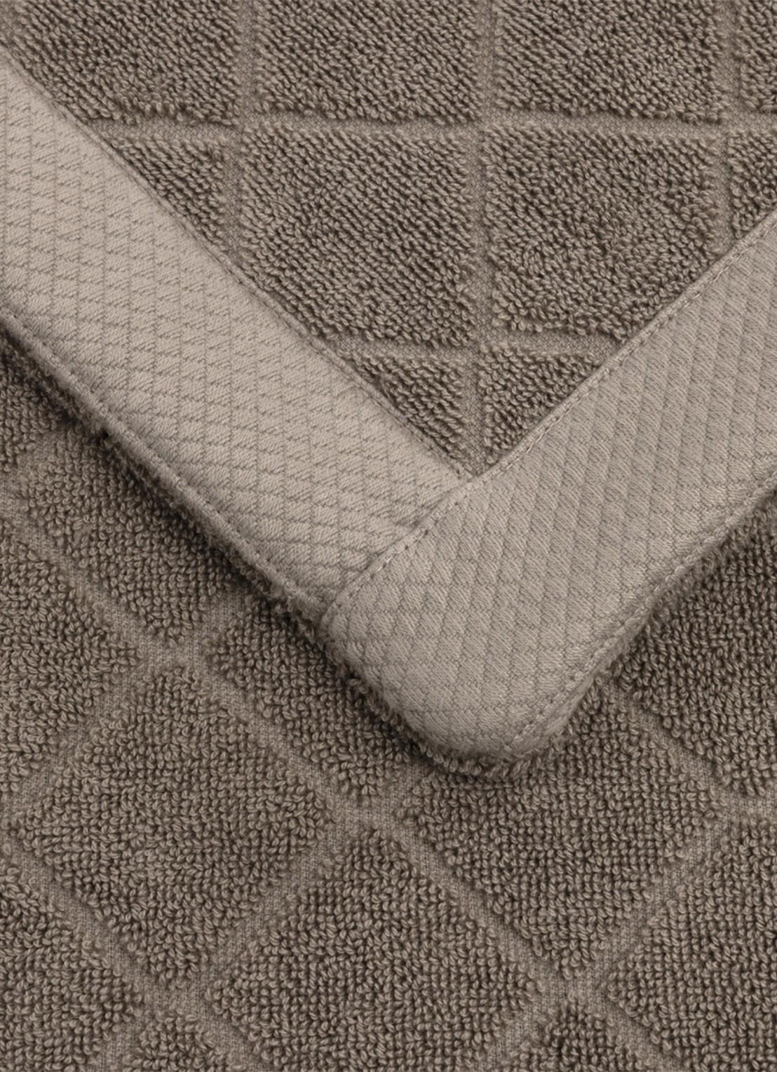 Ralph Lauren Dulaney badmat 50 x 80 cm - detail grijs