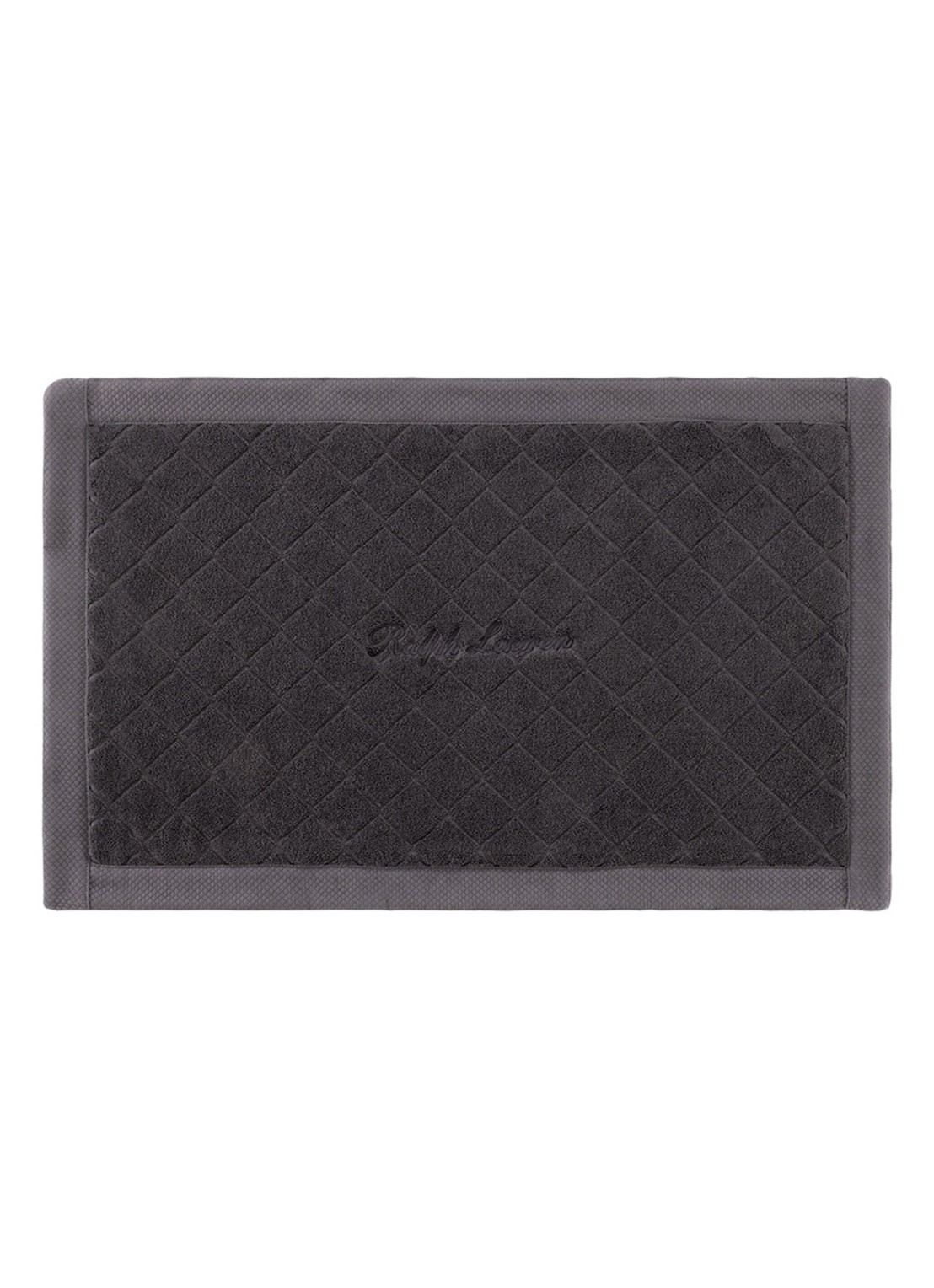 Ralph Lauren Dulaney badmat 50 x 80 cm - voorkant diepzwart