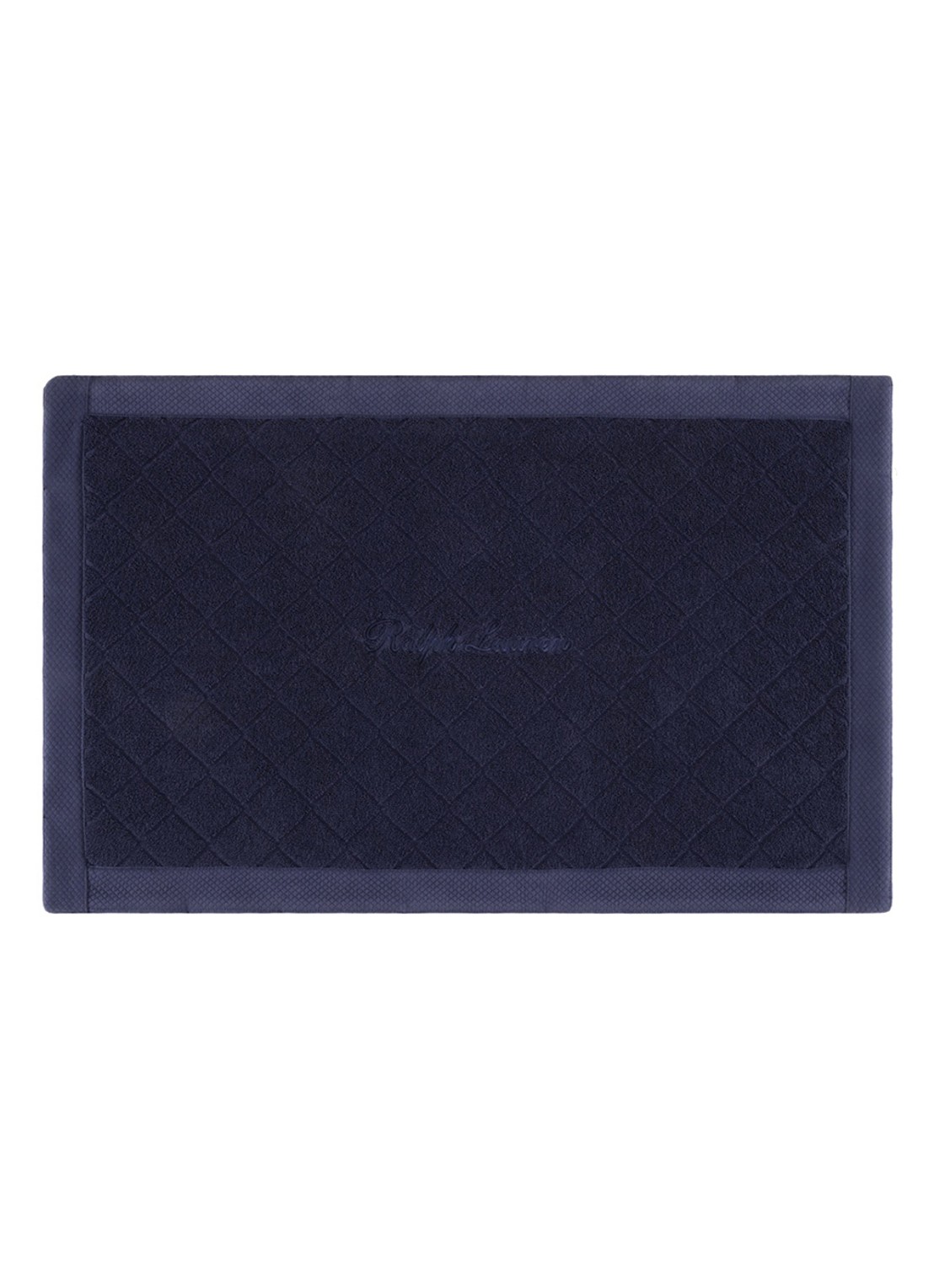 Ralph Lauren Dulaney badmat 50 x 80 cm - voorkant 3 donkerblauw