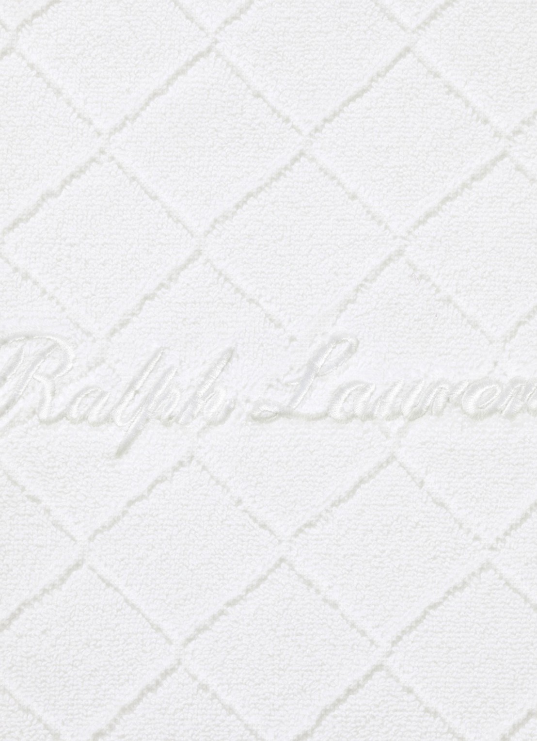 Ralph Lauren Dulaney badmat 50 x 80 cm - detail 2 wit