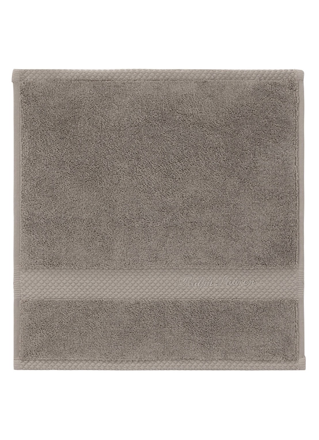 Ralph Lauren Dulaney gastendoek - 30 x 30 cm - voorkant grijs