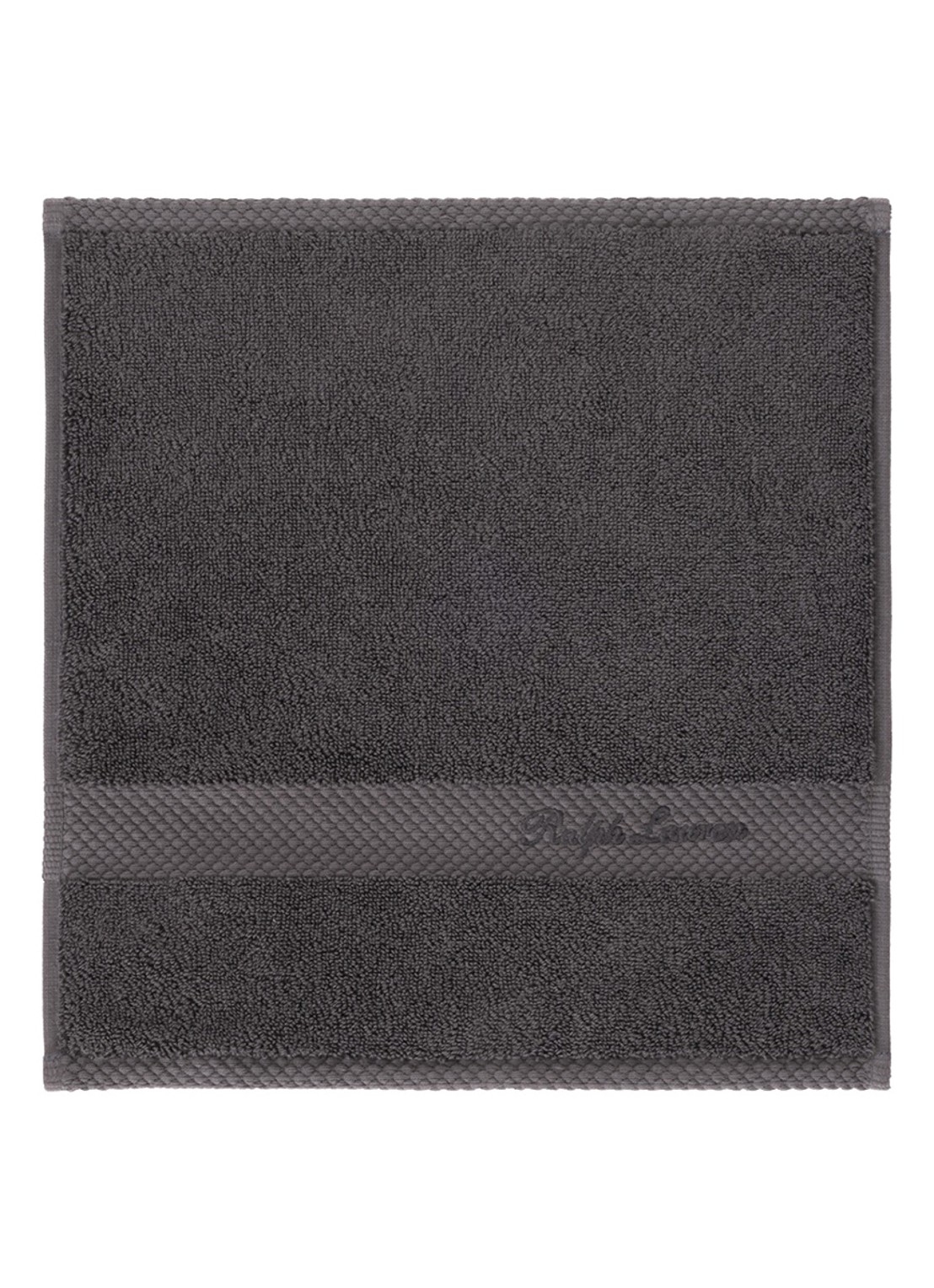 Ralph Lauren Dulaney gastendoek - 30 x 30 cm - voorkant antraciet