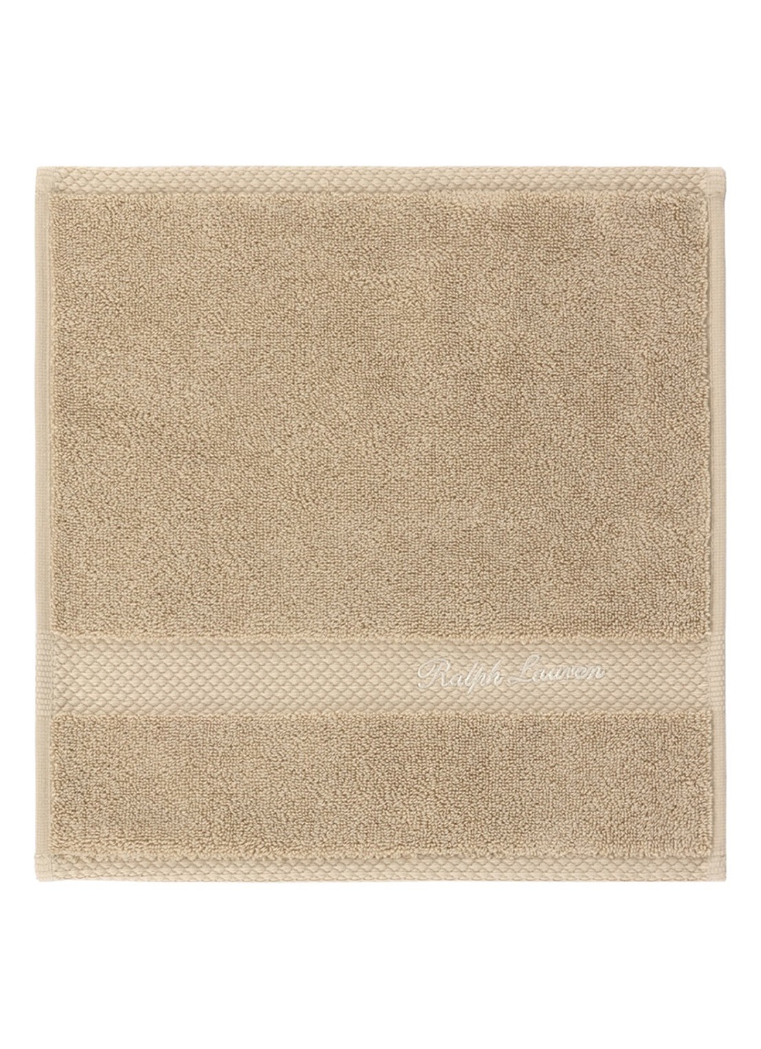 Ralph Lauren Dulaney gastendoek - 30 x 30 cm - voorkant beige