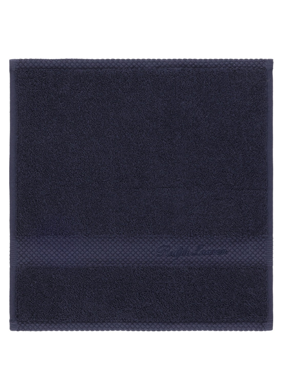 Ralph Lauren Dulaney gastendoek - 30 x 30 cm - voorkant donkerblauw