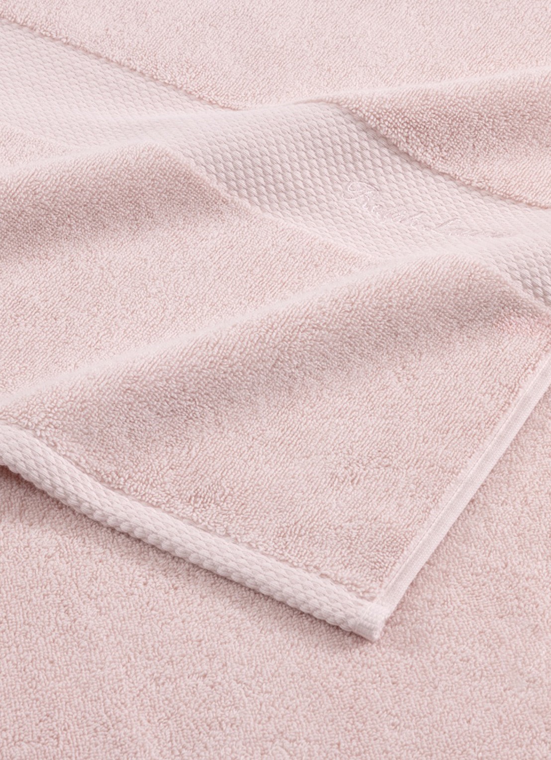 Ralph Lauren Dulaney gastendoek - 30 x 30 cm - achterkant 2 lichtroze