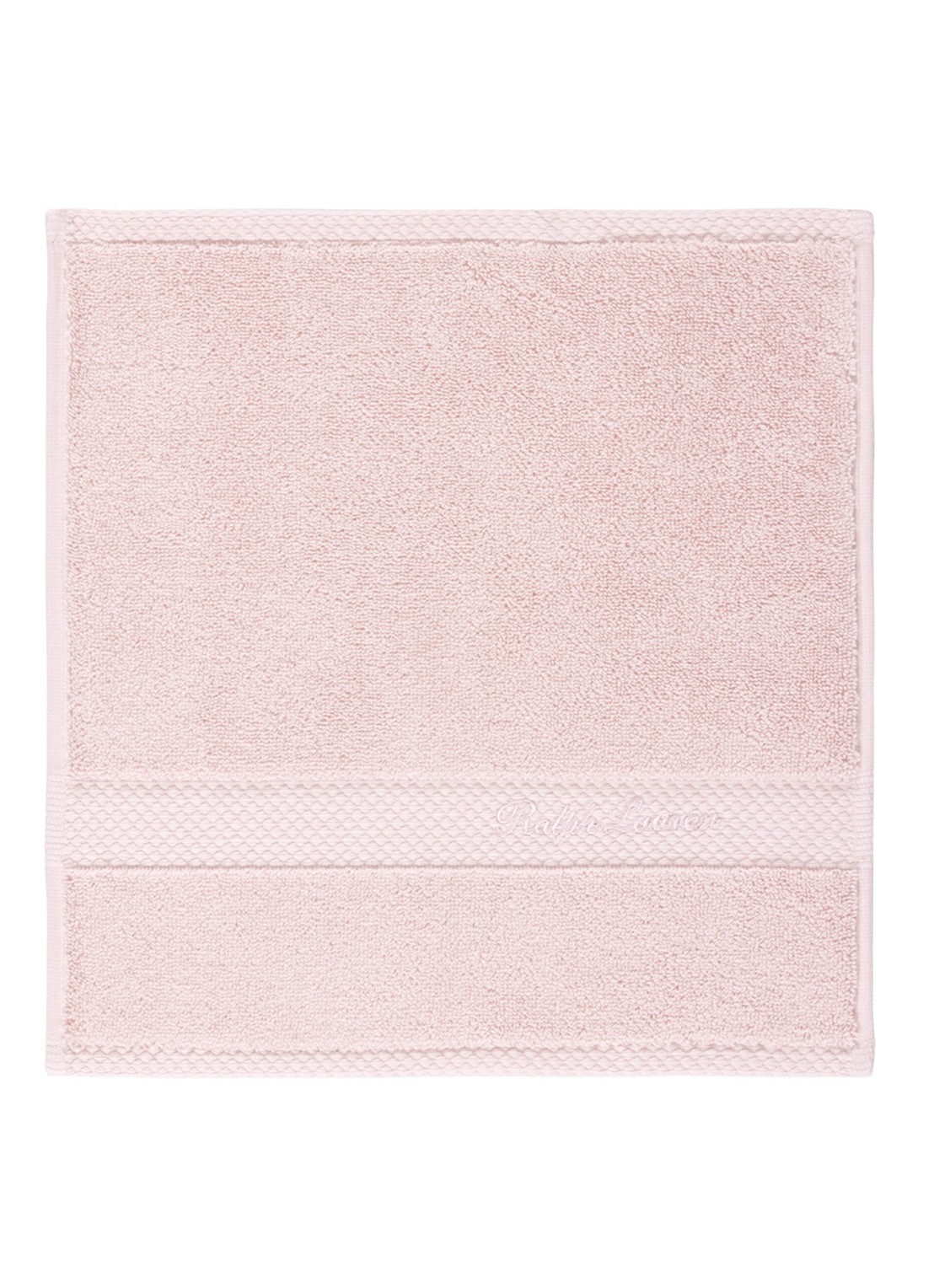 Ralph Lauren Dulaney gastendoek - 30 x 30 cm - voorkant lichtroze