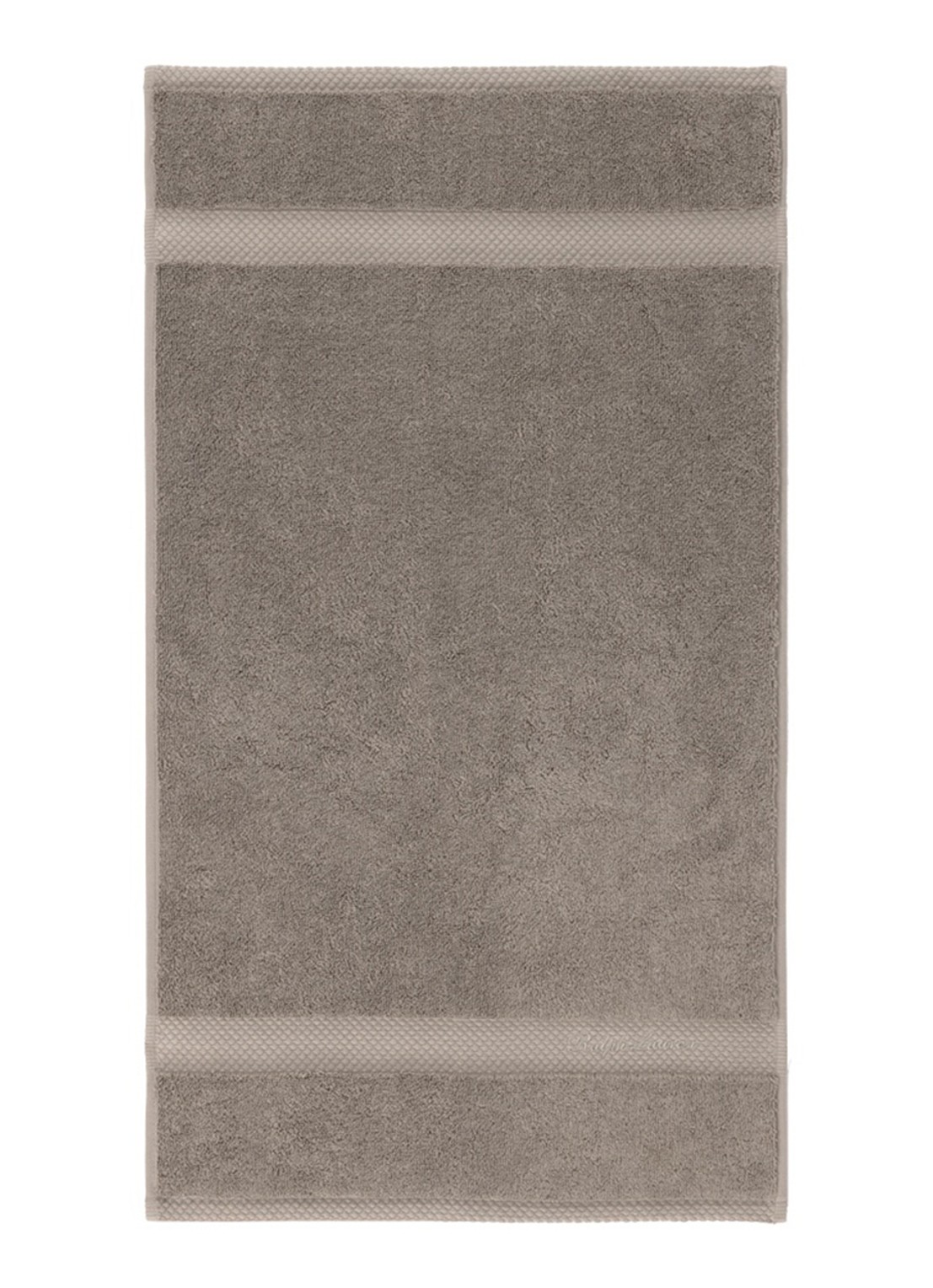 Ralph Lauren Dulaney gastendoek - 42 x 70 cm - voorkant 2 grijs
