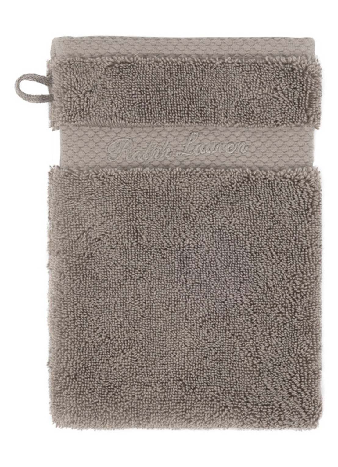 Ralph Lauren Dulaney washand - 16 x 22 cm - voorkant grijs