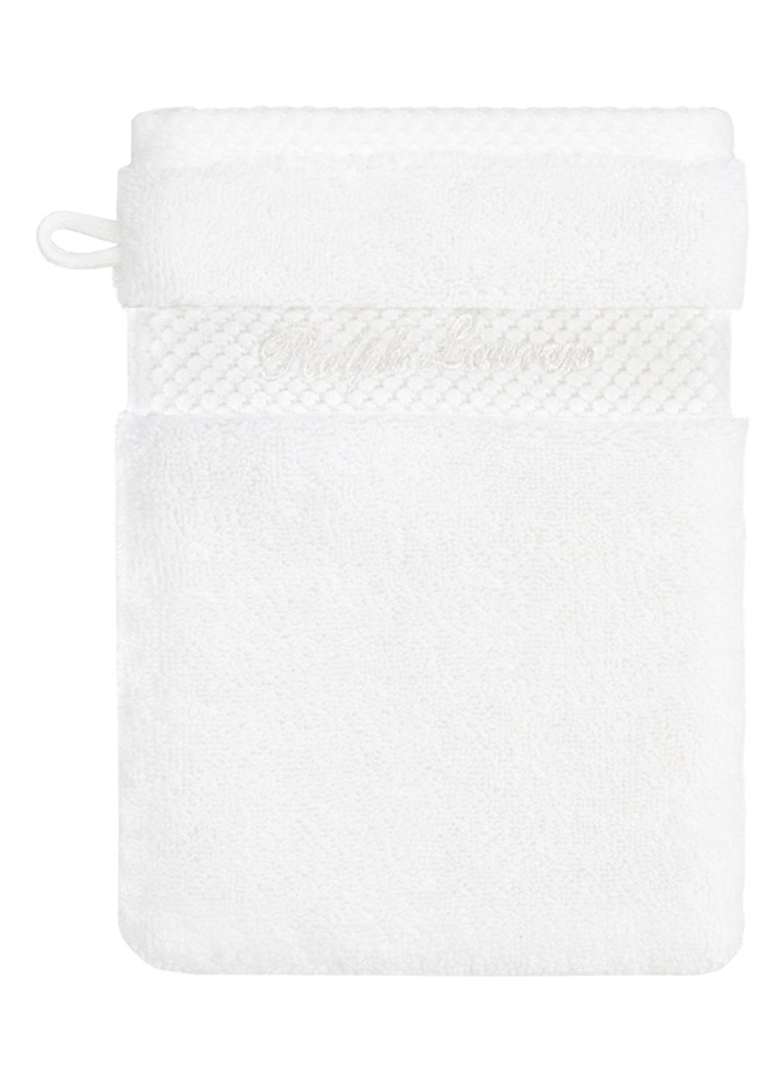 Ralph Lauren Dulaney washand - 16 x 22 cm - voorkant wit