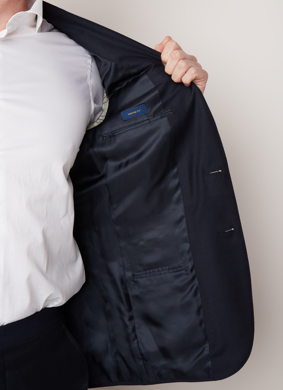 Ralph Lauren Estate custom fit pak  - detail 4 donkerblauw