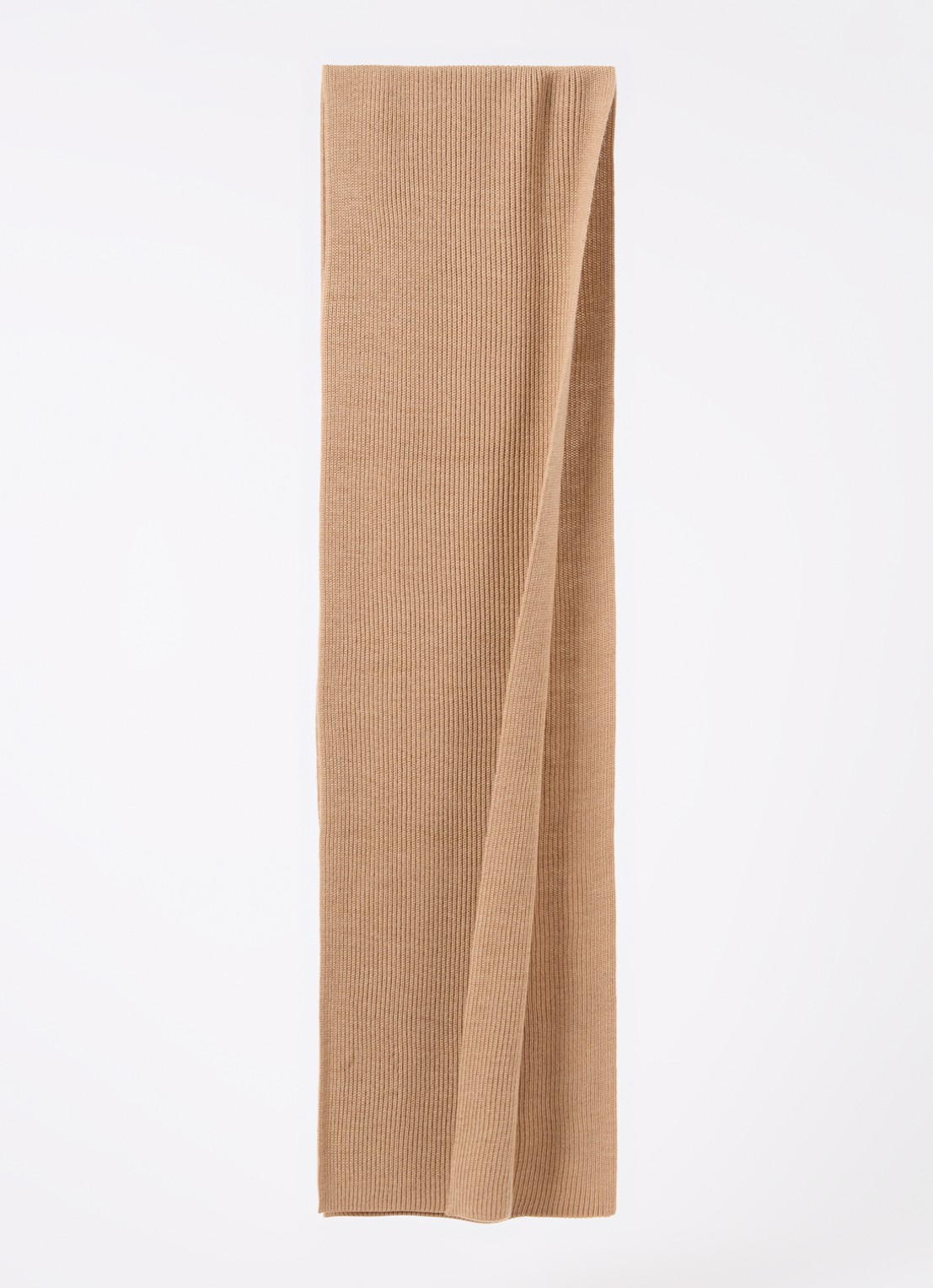 Ralph Lauren Fijngebreide muts en sjaal van wol in giftbox - detail camel