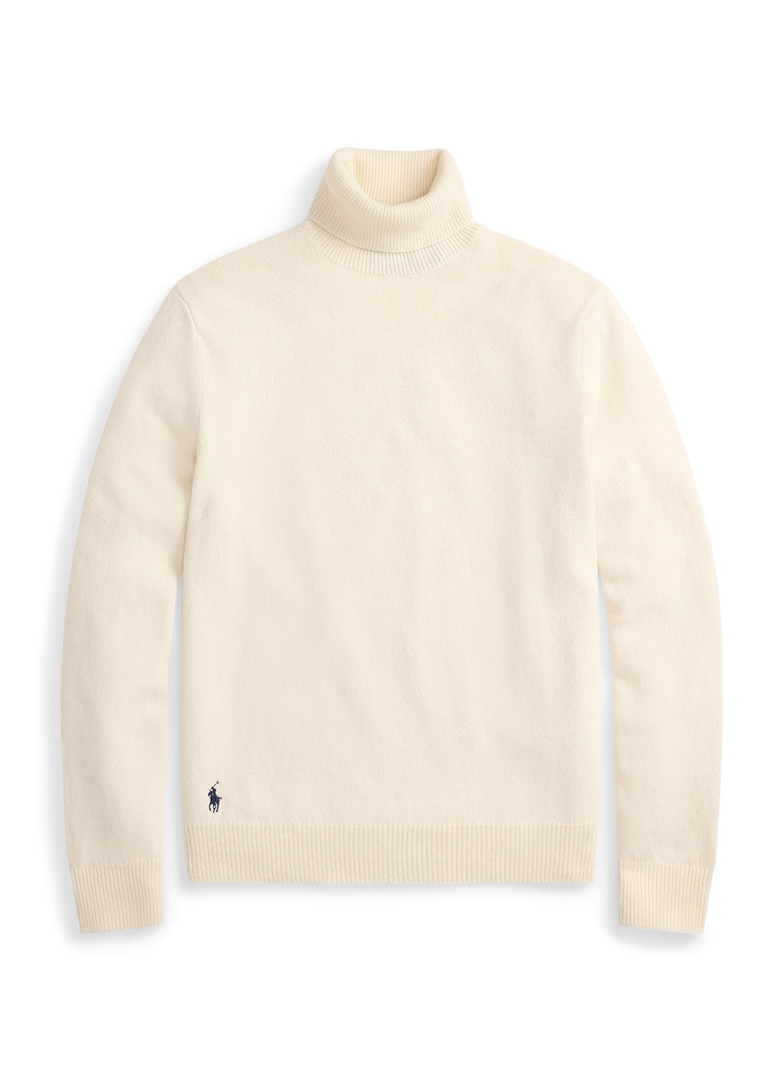 Ralph Lauren Fijngebreide trui in wolblend met col  - voorkant 4 andover cream / creme