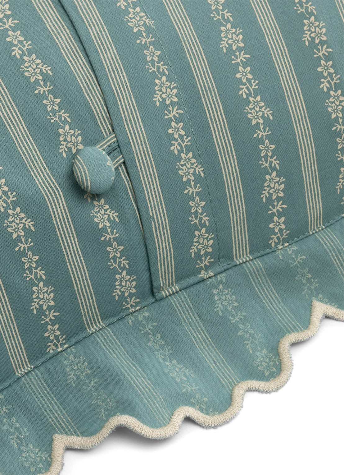 Ralph Lauren Fitzroy sierkussenhoes 45 x 45 cm - detail mint