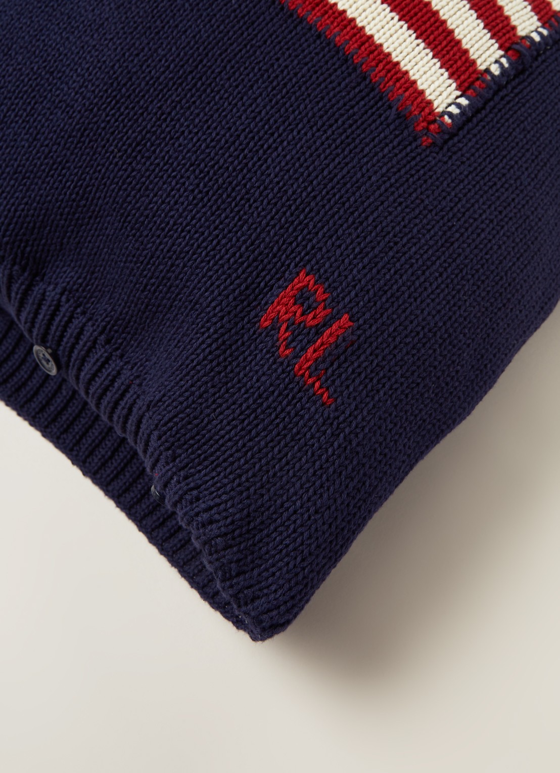 Ralph Lauren Flag kussenhoes 50 x 50 cm  - detail 3 donkerblauw