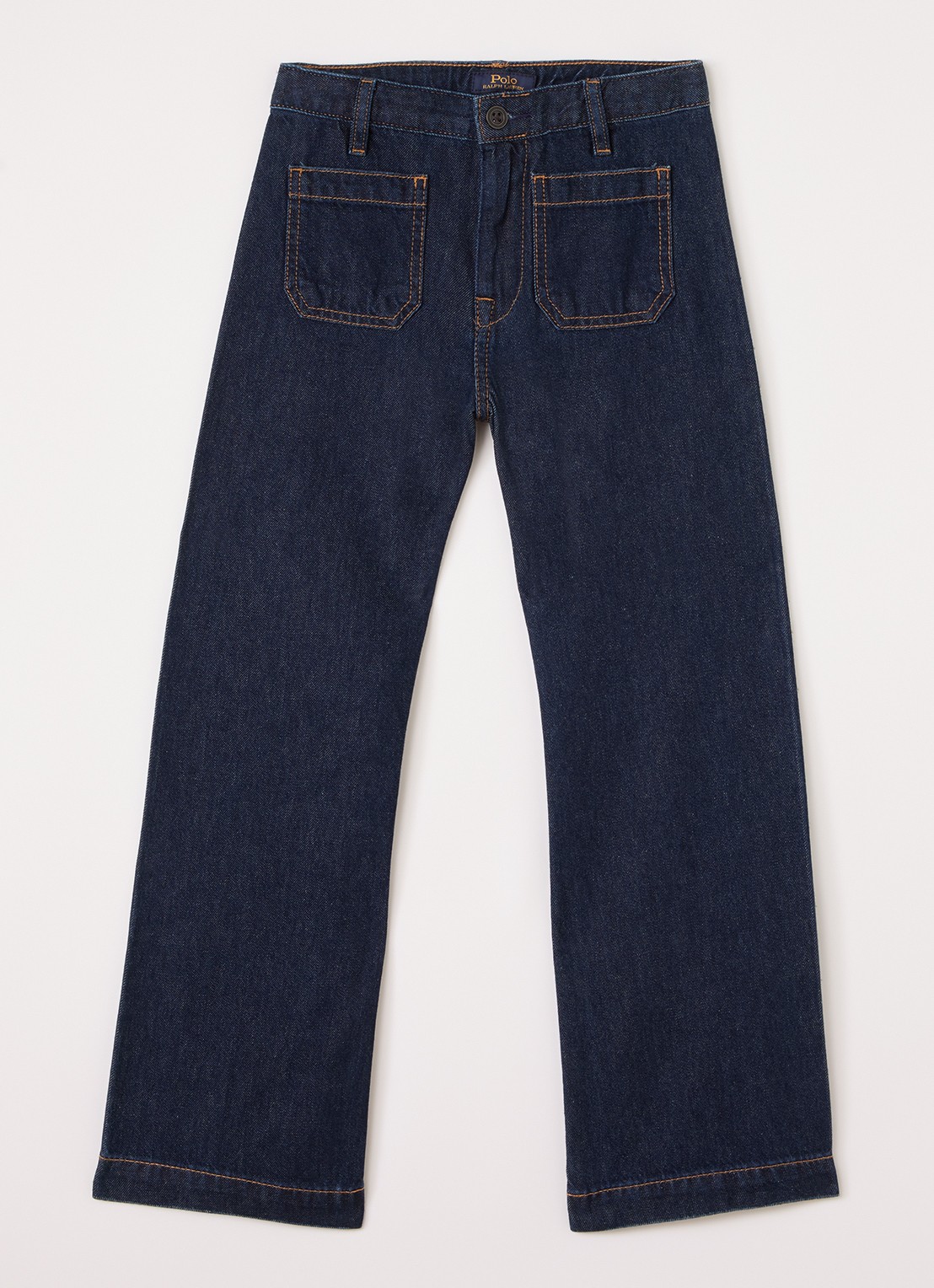 Ralph Lauren Flared jeans met donkere wassing - voorkant indigo