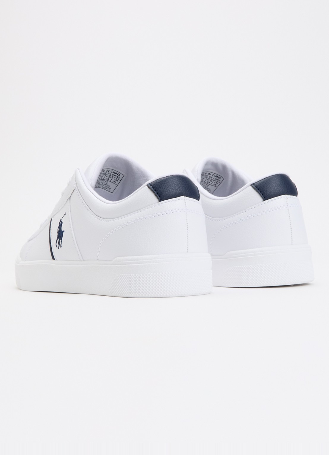 Ralph Lauren Frazier sneaker met logo - achterkant wit