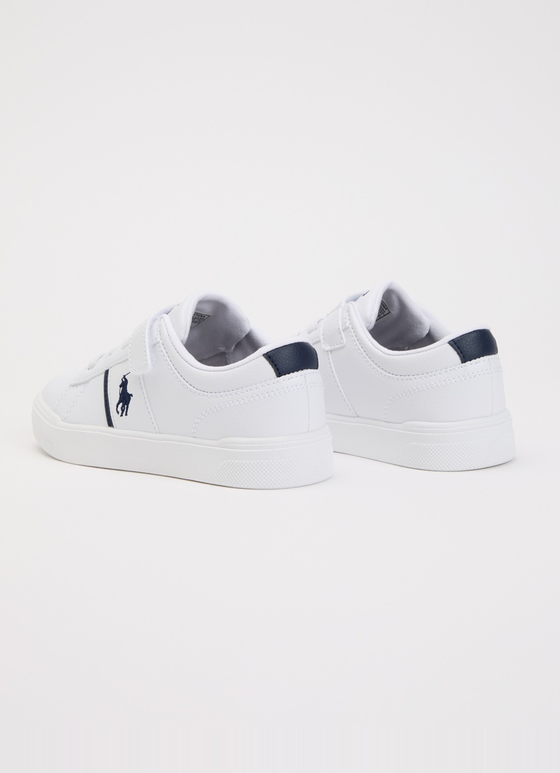 Ralph Lauren Frazier sneaker met logoborduring  - achterkant wit