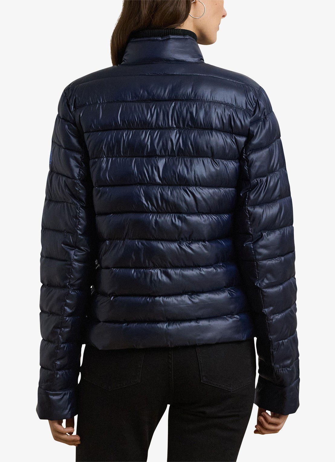 Ralph Lauren Gewatteerd jack met donsvulling en klepzakken - achterkant 6 dk navy-2xea / blauw